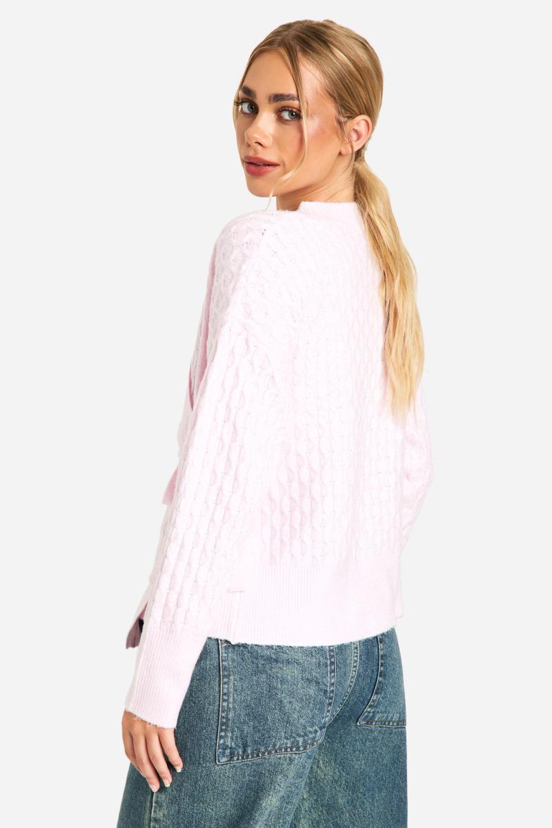 М'який кабель в’язаний кардиган