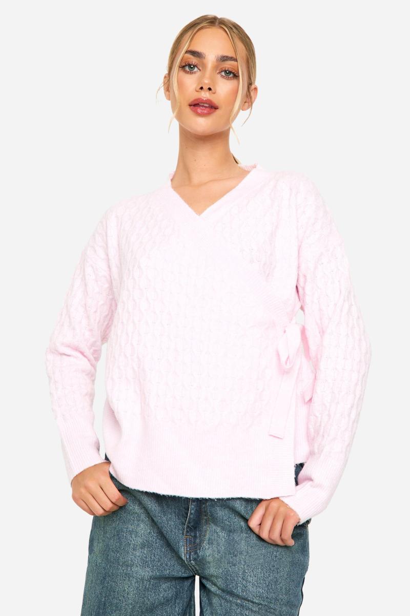 М'який кабель в’язаний кардиган