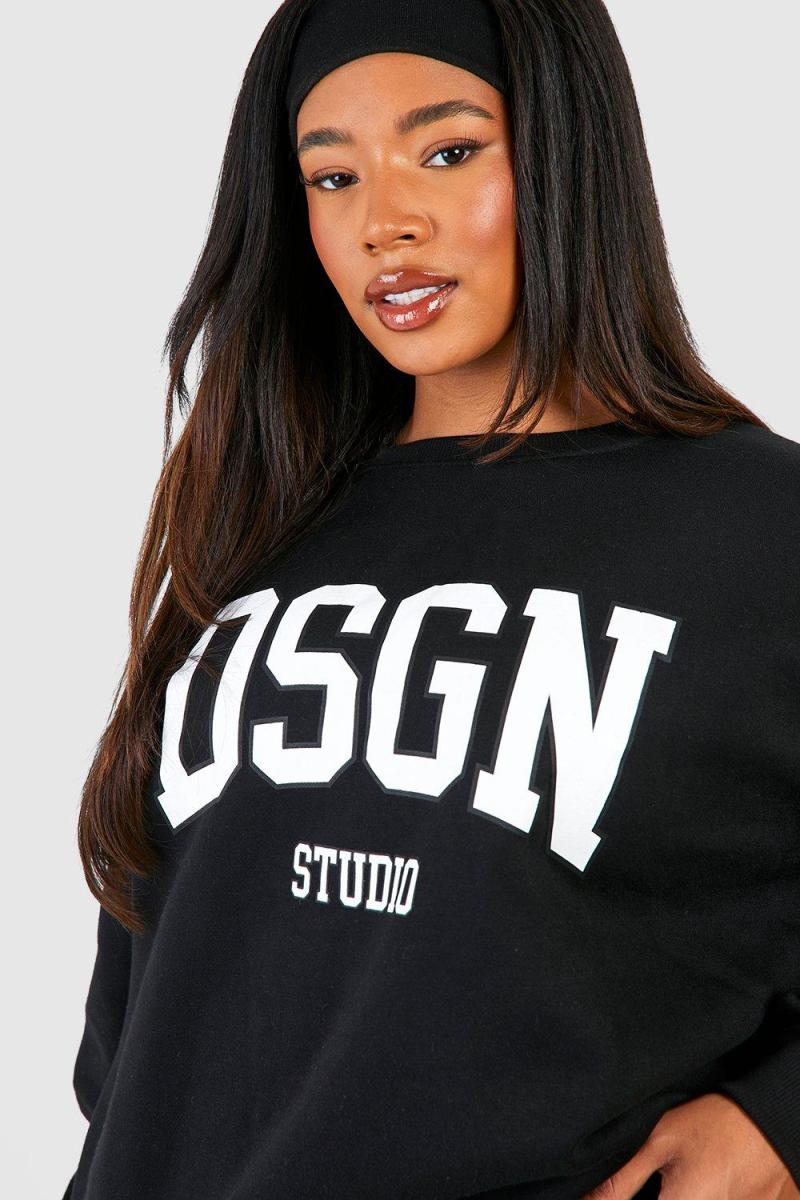 Плюс спортивний костюм Dsgn Studio Slogan Legging