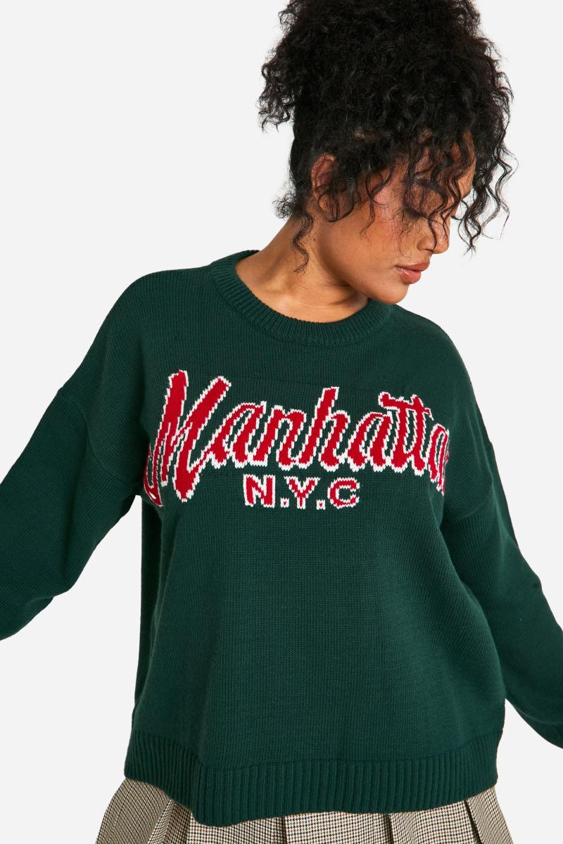 Плюс великий трикотажний джемпер Manhatten