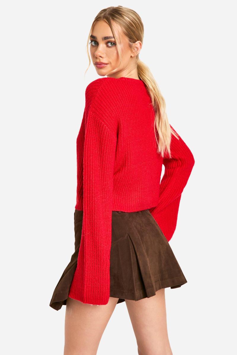 М'який трикотажний кардиган з круглим вирізом