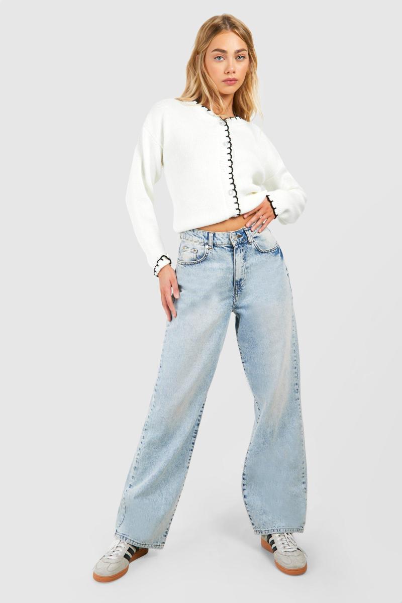 В’язаний укорочений кардиган ковдрою