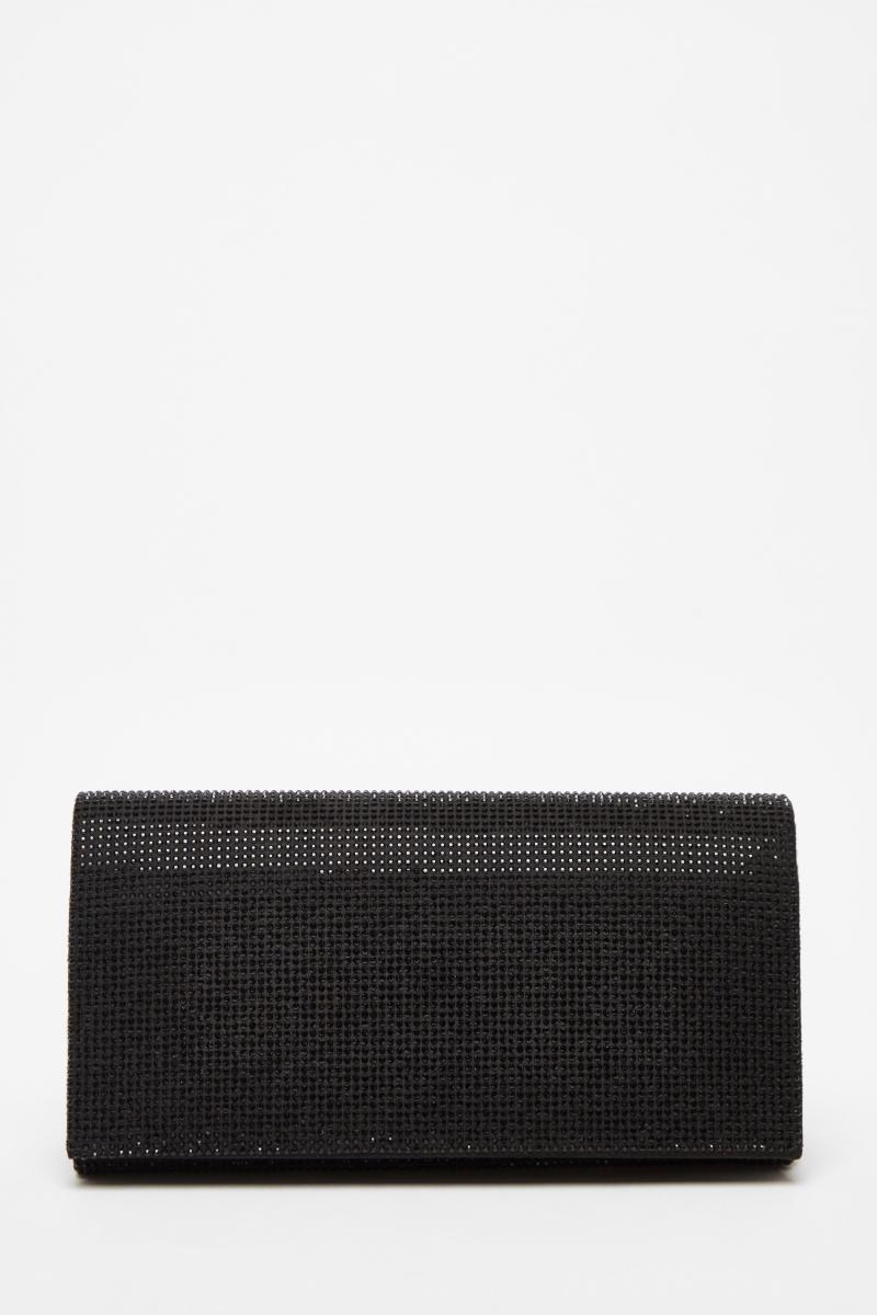 Чорний діаманте прикрашений мішок зчеплення