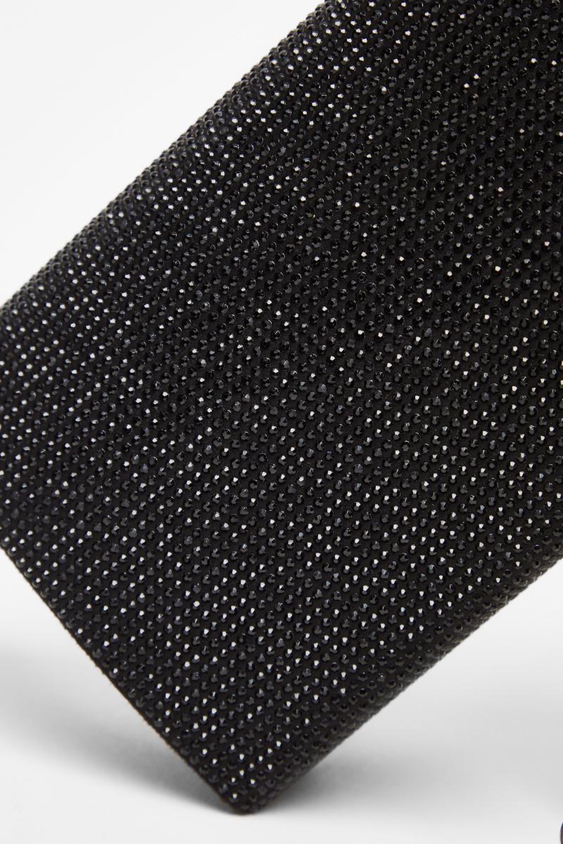 Чорний діаманте прикрашений мішок зчеплення