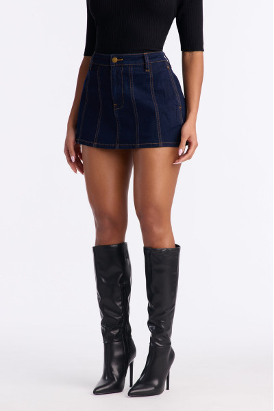 Денім міні-спідниця 