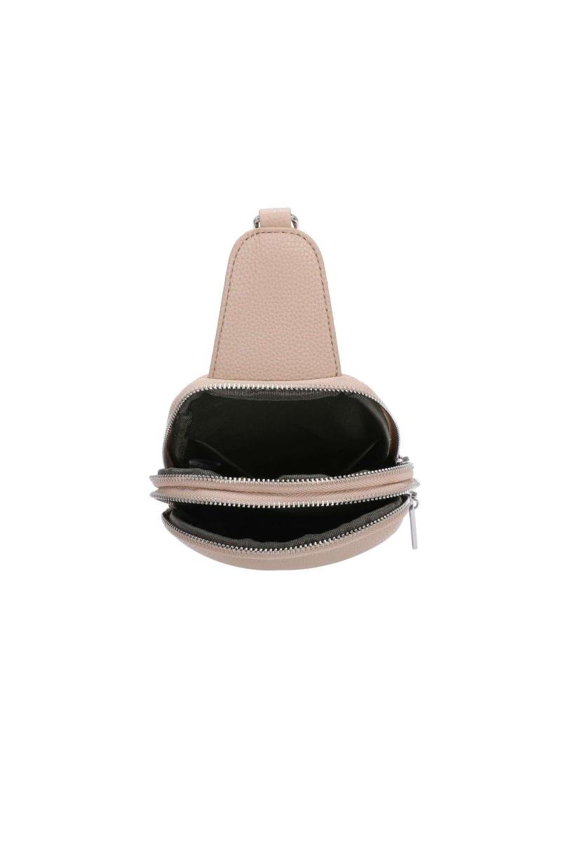 Сумка через плече на подвійній блискавці зі знімним брезентовим ремінцем