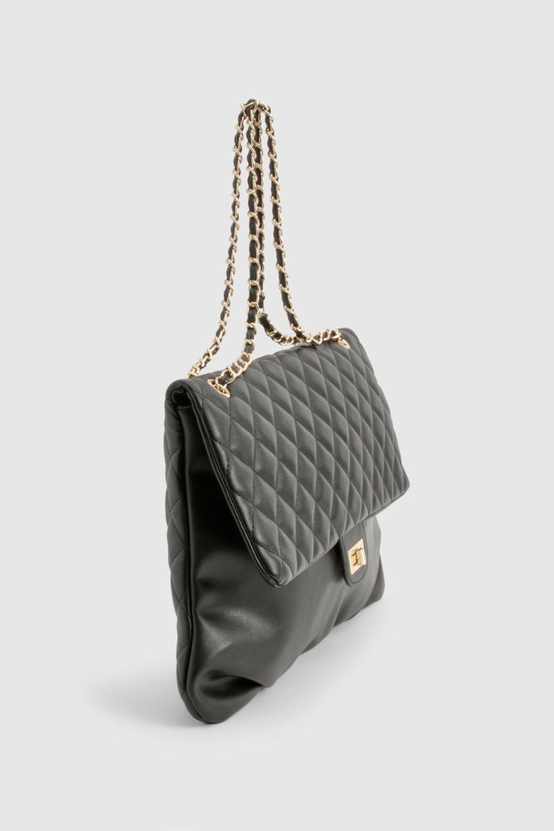 Стегана шкіряна сумка через плече