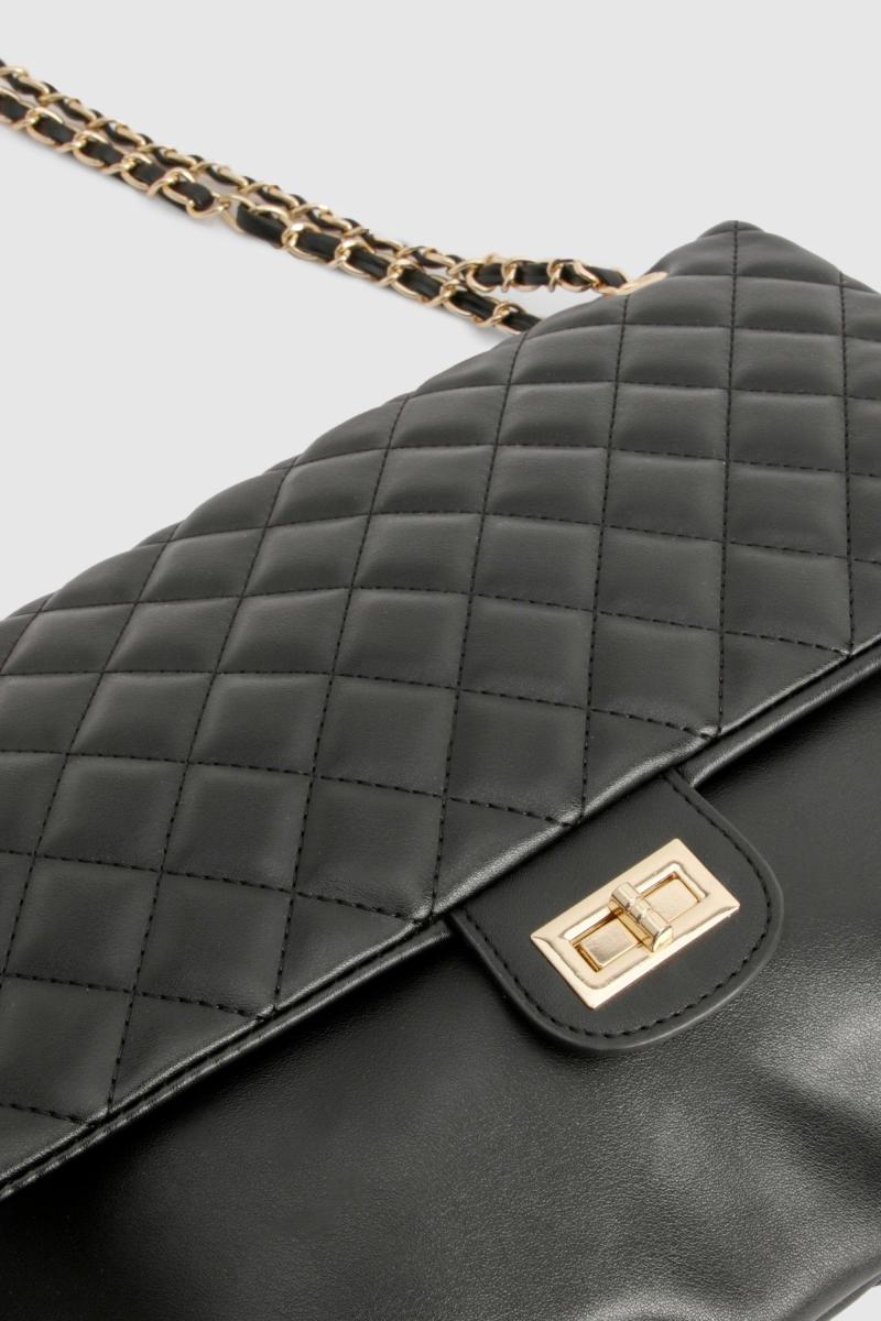 Стегана шкіряна сумка через плече