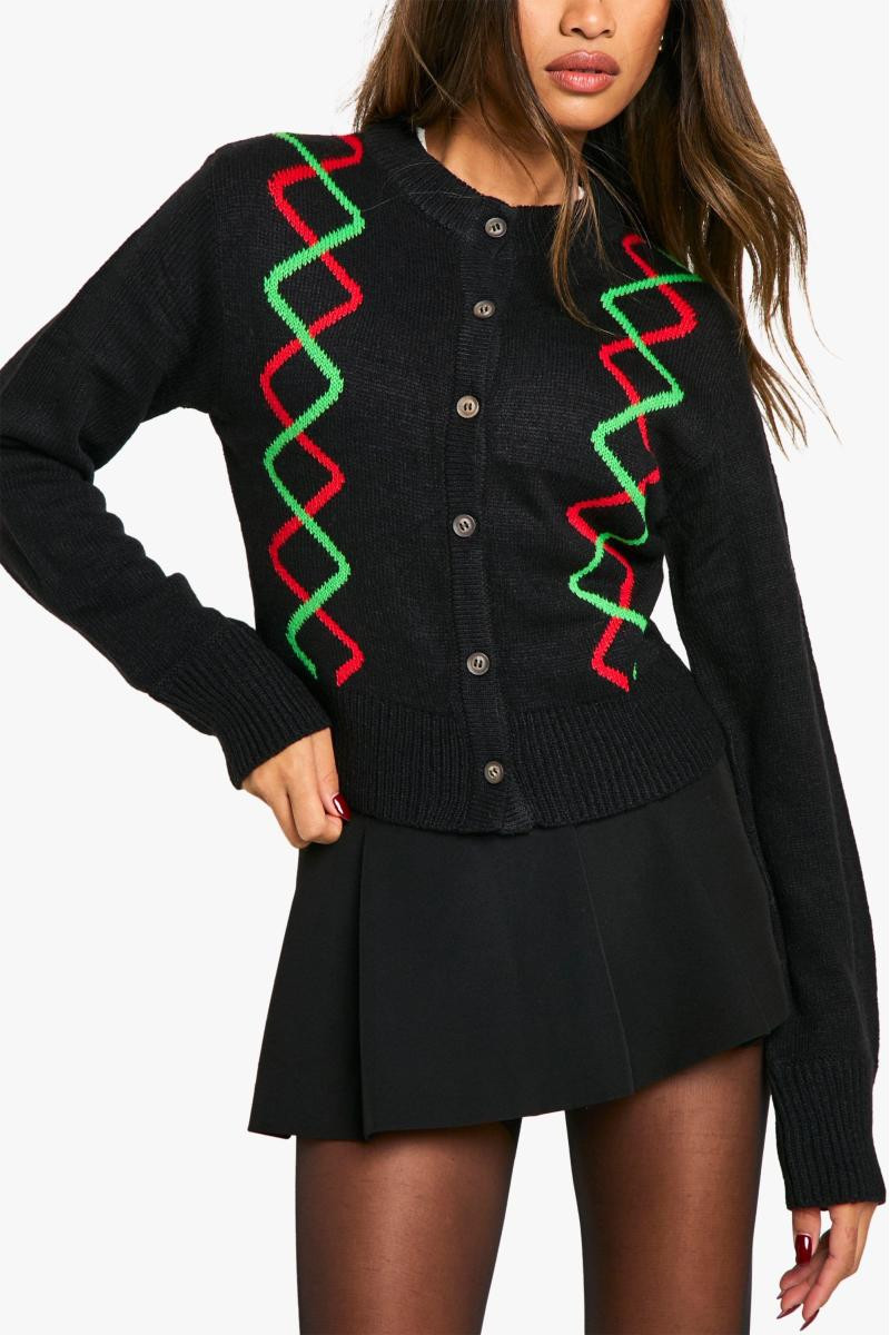 Різдвяний кардиган Fairisle на ґудзиках