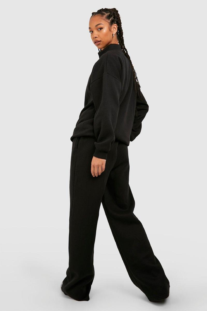 Чорні високі базові широкі джоггери