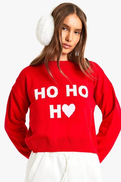 Різдвяний джемпер Ho Ho Ho Crop