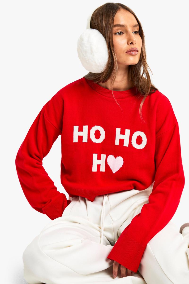 Різдвяний джемпер Ho Ho Ho Crop