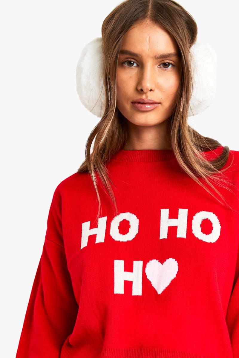 Різдвяний джемпер Ho Ho Ho Crop
