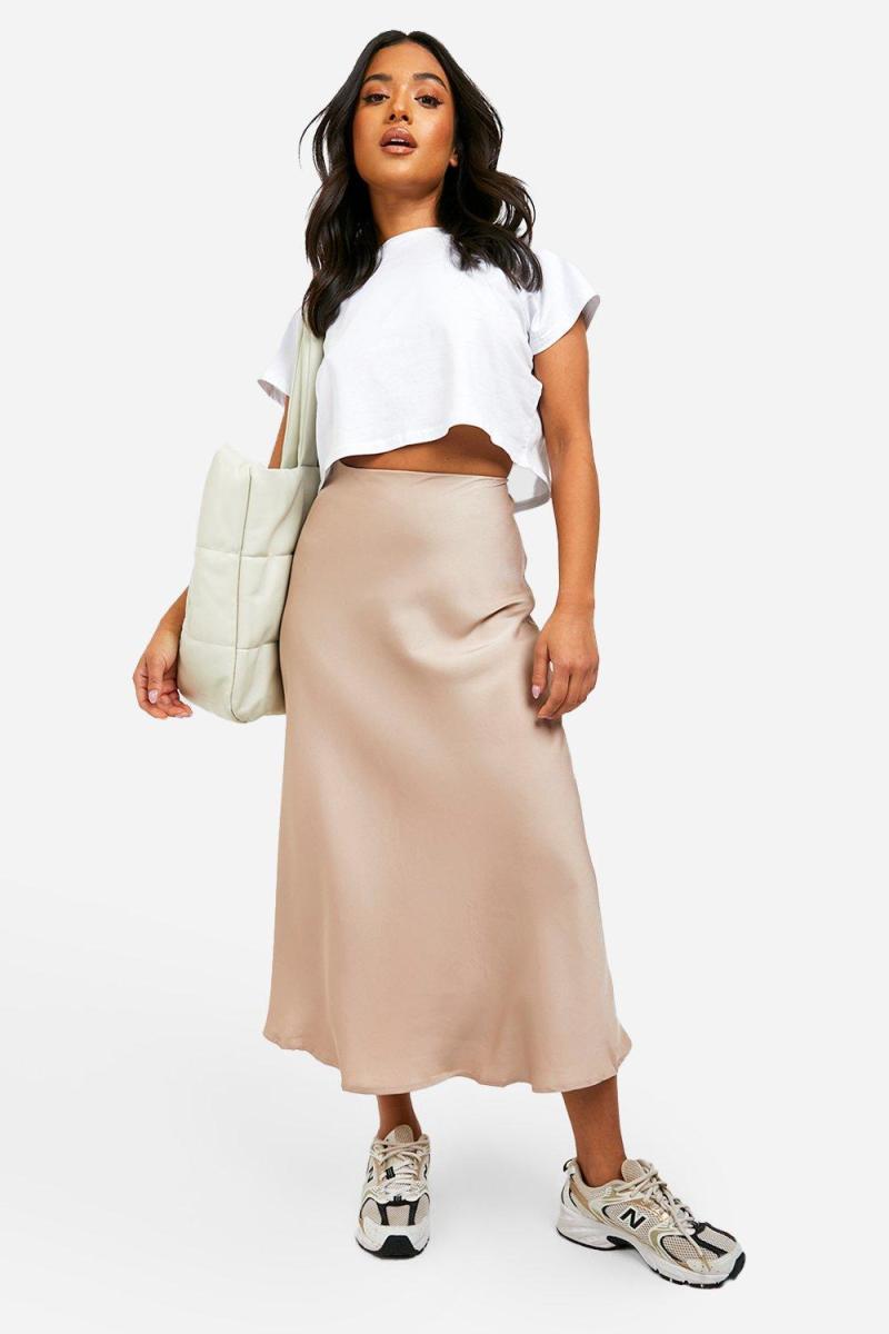 Маленька атласна спідниця Midaxi