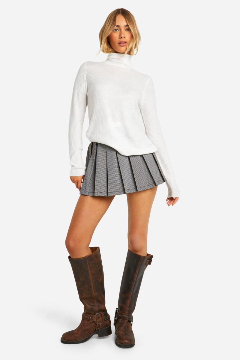 В'язаний джемпер з м'якою рубчиком