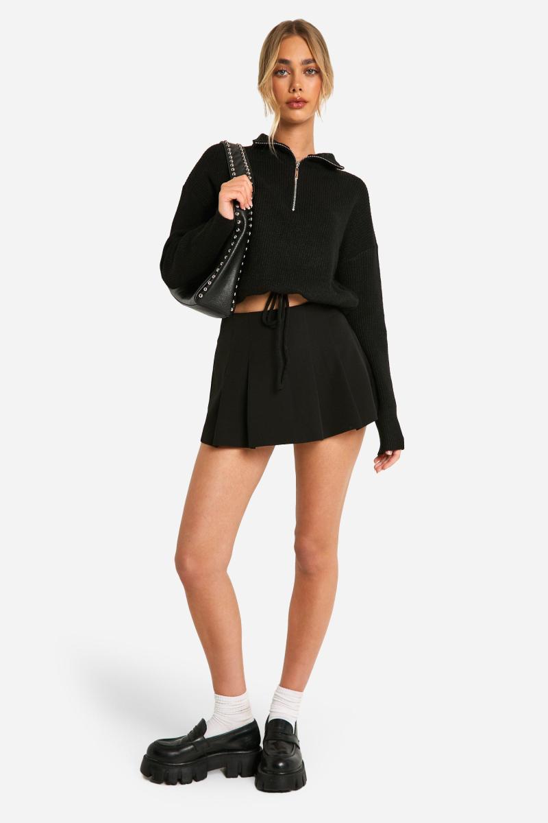 Джемпер на застібці-блискавці у формі воронки