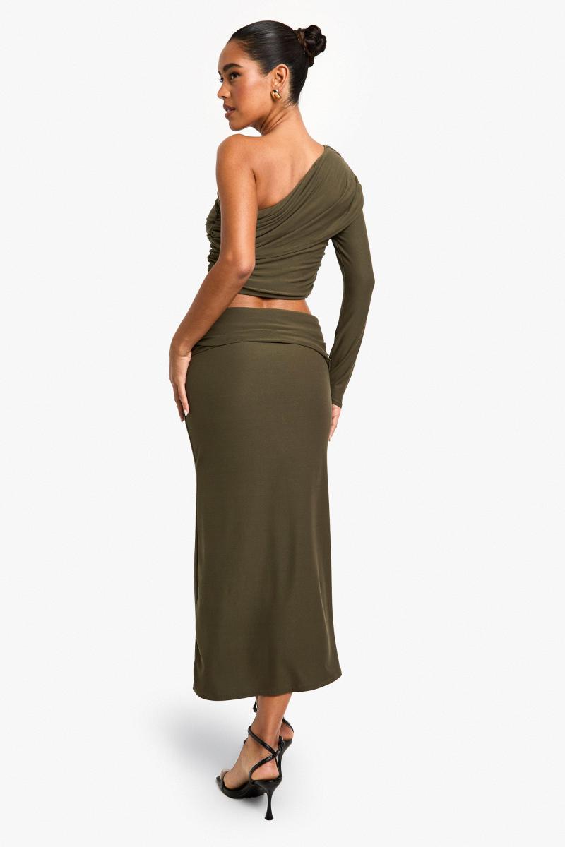 Суперм'яка спідниця міді на талії