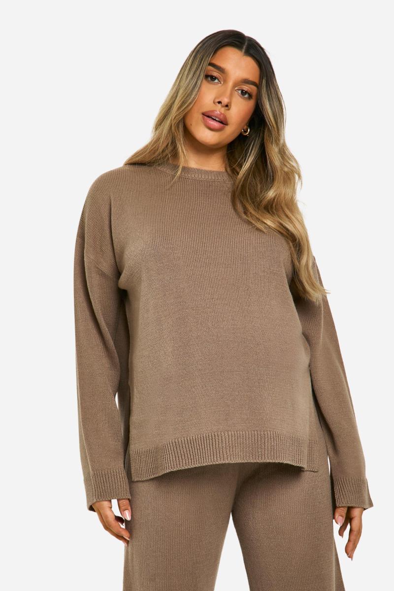 М'який трикотажний джемпер і спалахи з трикотажним кооортом