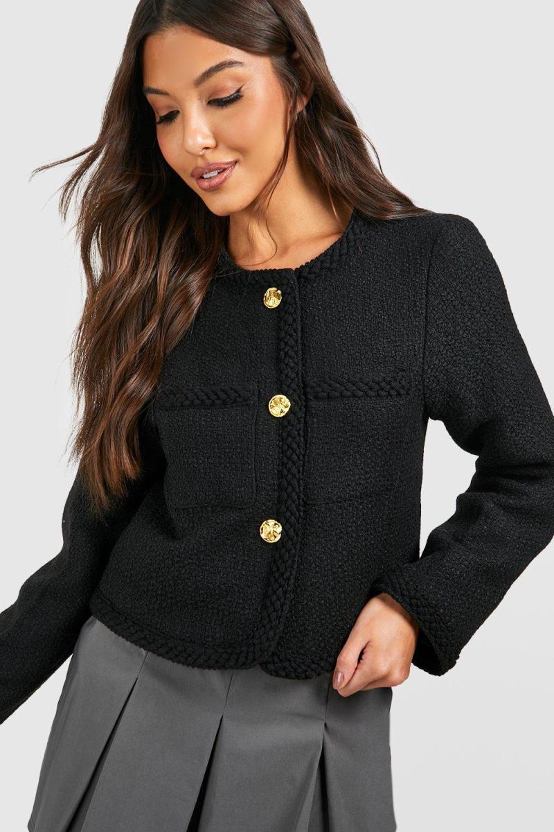 Піджак із ґудзиками з букле