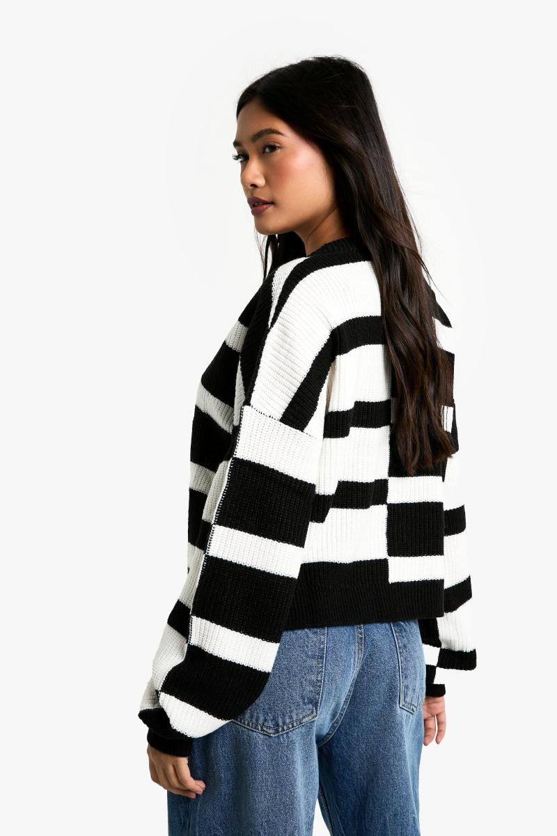 Контраст смуги кардиган