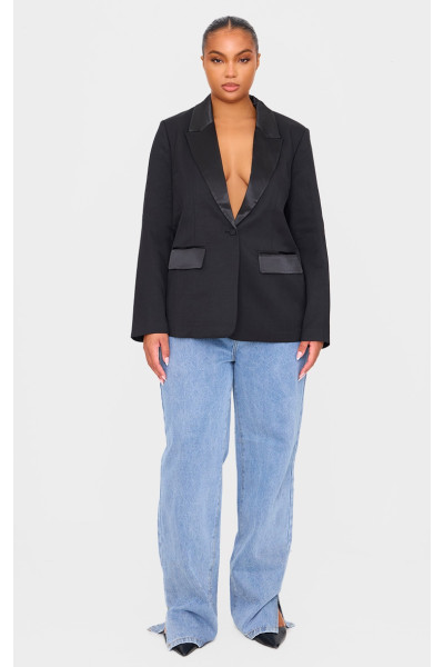 Плюс чорний смокінг великого розміру