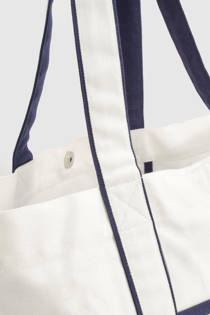 Полотняна сумка з контрастними деталями