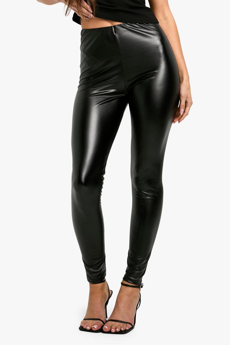 Легінси Pu з високою талією