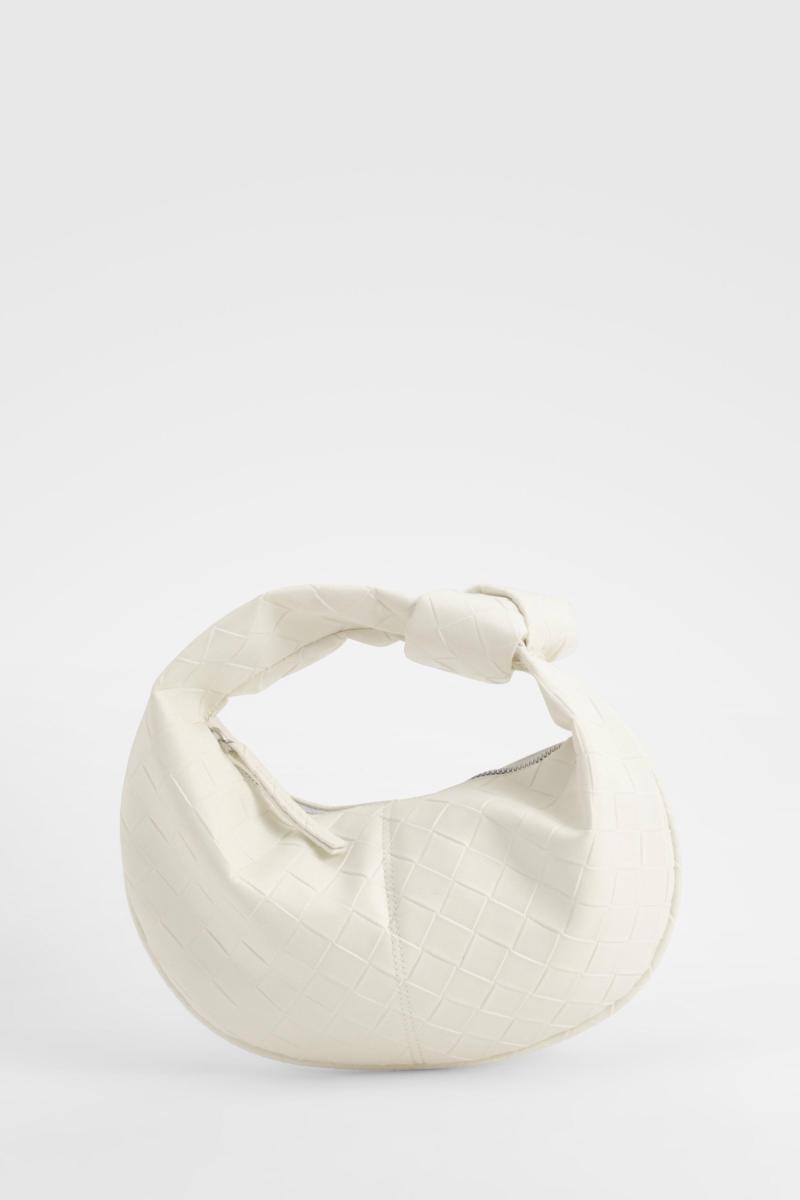 Міні-сумка з плетеною ручкою