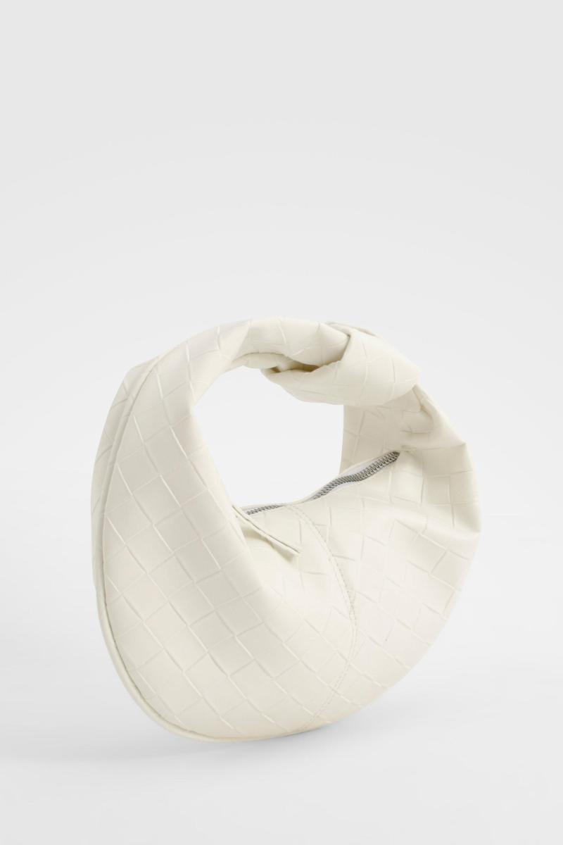 Міні-сумка з плетеною ручкою