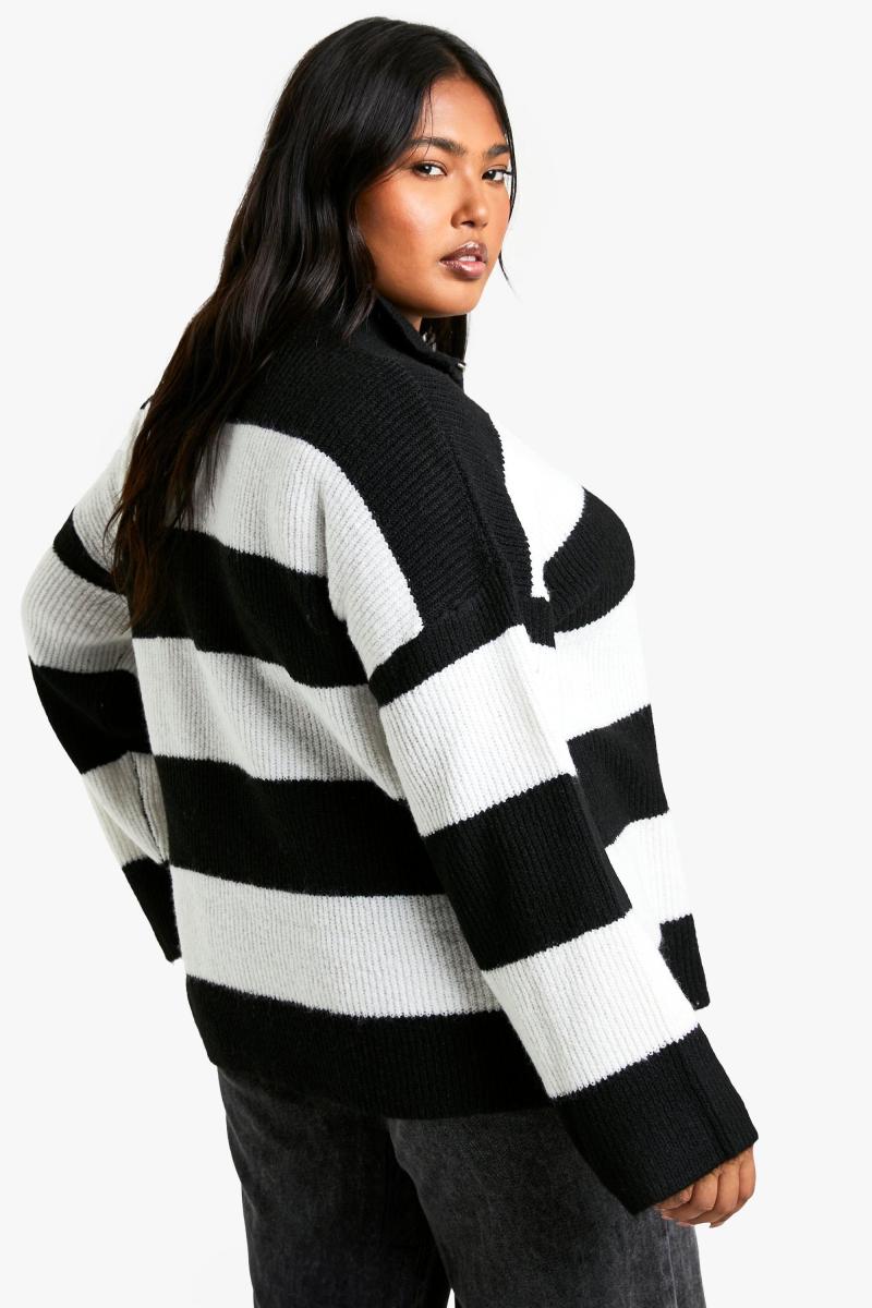 М'який трикотажний джемпер на напівзастібці