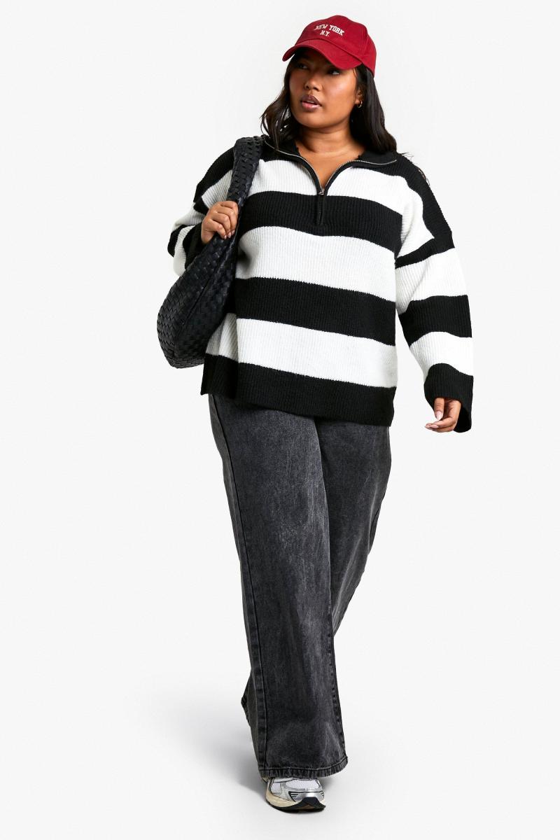 М'який трикотажний джемпер на напівзастібці