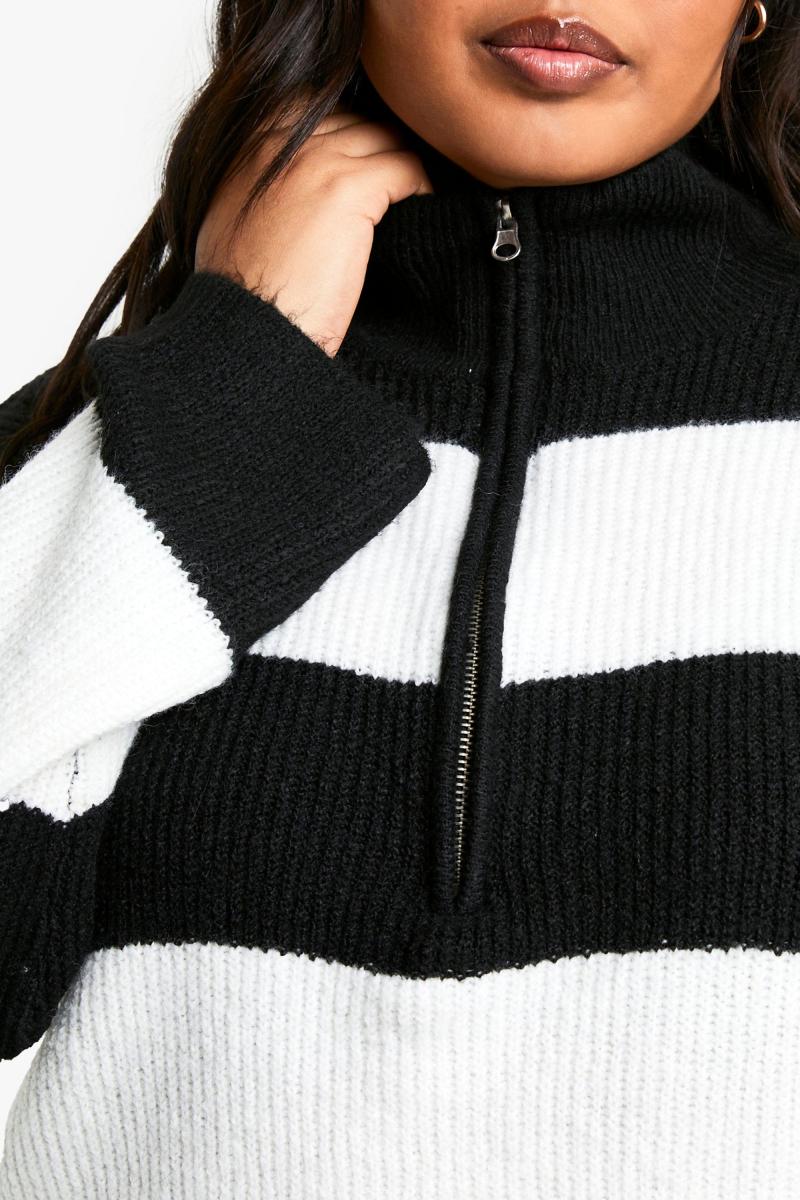 М'який трикотажний джемпер на напівзастібці