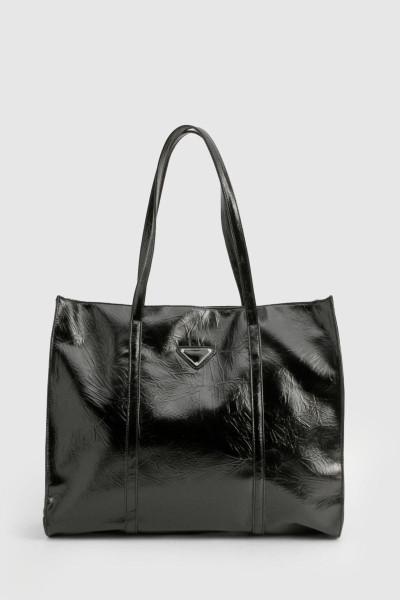 Трикутник обробка текстурована сумка PU Tote