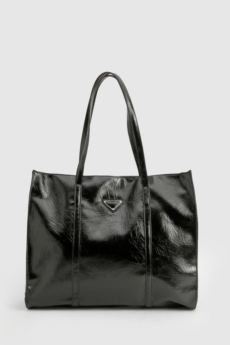 Трикутник обробка текстурована сумка PU Tote