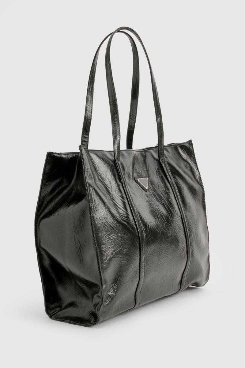 Трикутник обробка текстурована сумка PU Tote