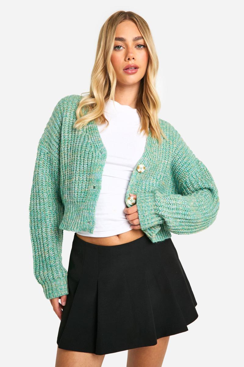 В'язаний кардиган на ґудзиках Marl