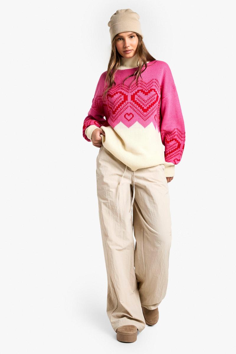 Різдвяний джемпер у формі серця та Фаріслі