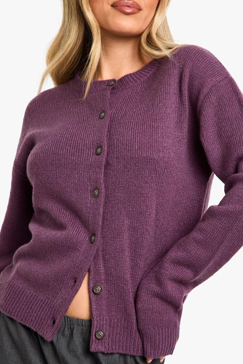 Екіпаж Шийка Тонкий датчик мікро кардиган