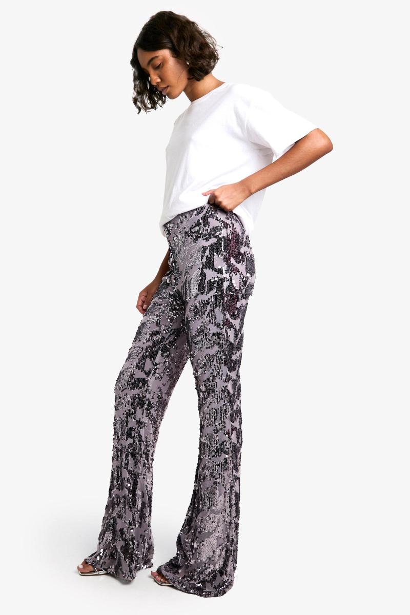 Високий дамаський кльош із блискітками