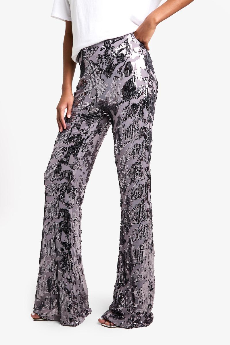 Високий дамаський кльош із блискітками