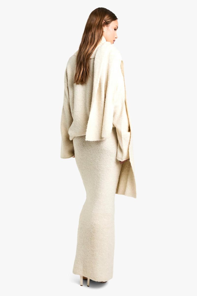 Трикотажний трикотажний джемпер, максі-спідниця та шарф від Borg