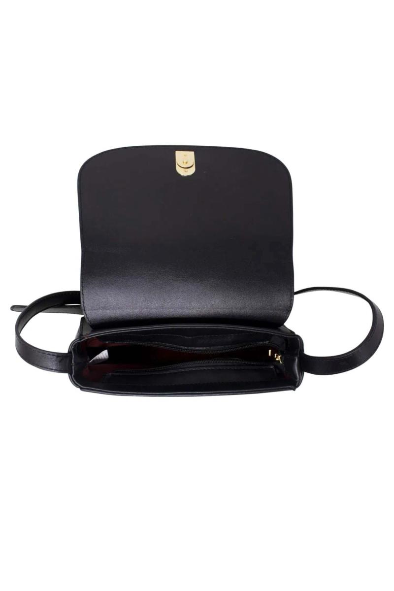 Чорне сідло Croc Crossbody із замком